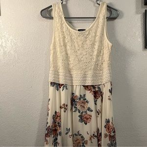 Rue 21 white flower dress